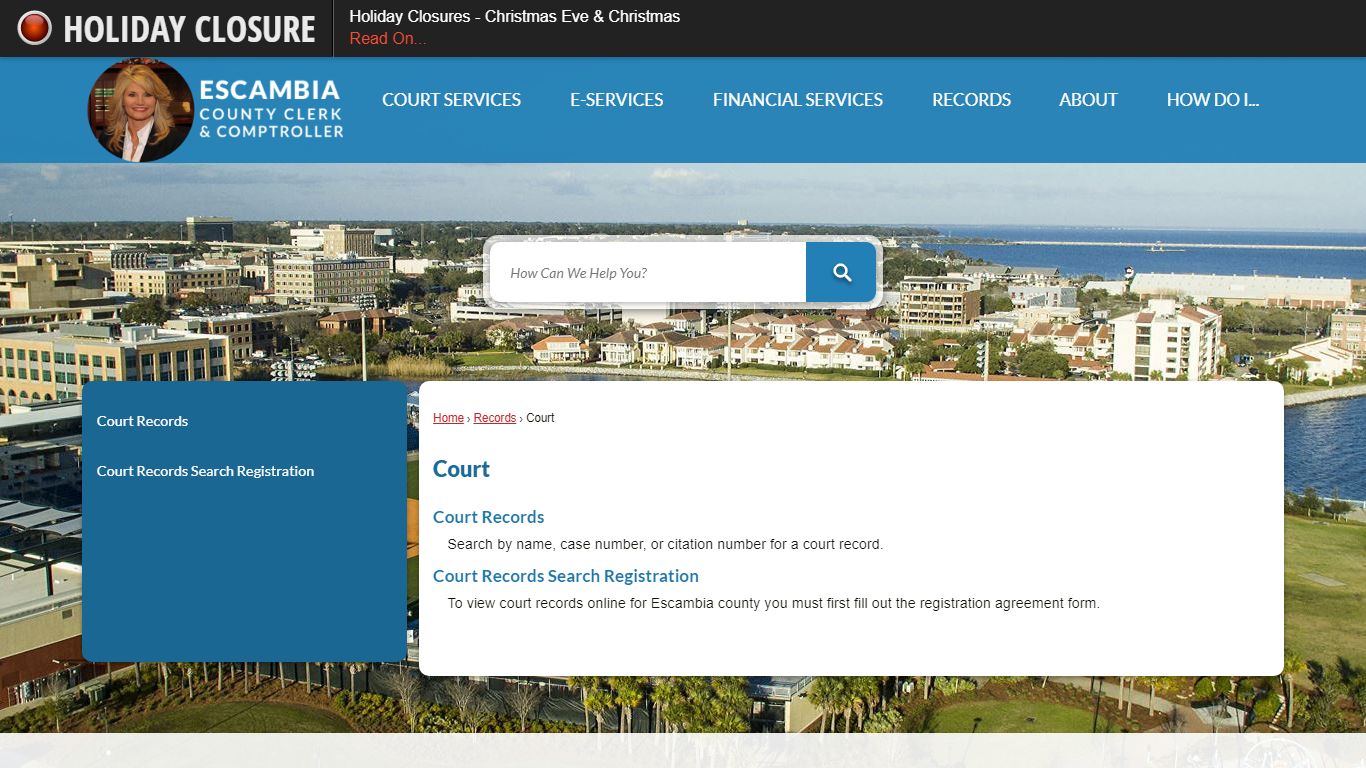 Court | Escambia County Clerk, FL